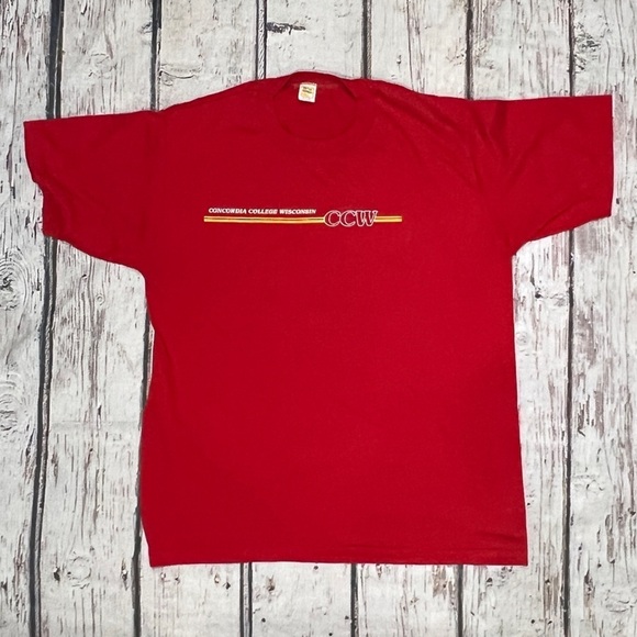 Vintage Single Stitch Concordia College of Wisconsin 1980s Tshirt - Picture 1 of 5